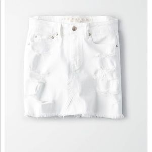 American Eagle White Denim Skirt Size 00